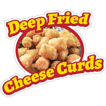 Deep Fried Cheese Curds Decal Concession Stand Food Truck Sticker